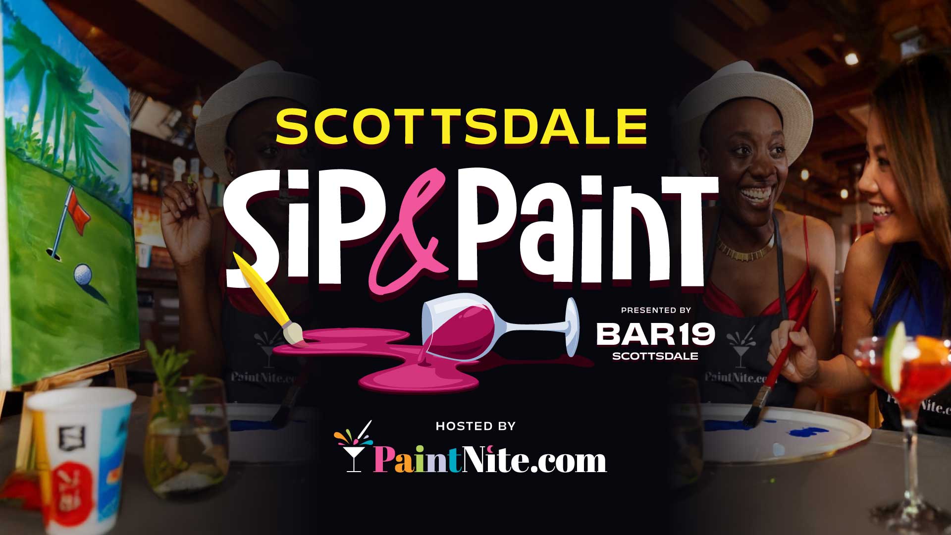 Scottsdale Sip & Paint at Bar19 Scottsdale in the Promenade